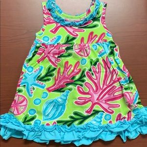 Be Mine coral/shell dress